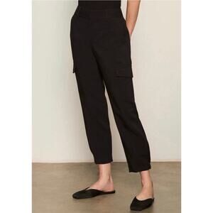 Sanctuary Rebel Crop Black Cargo Pants High Rise Utility 24 NWT